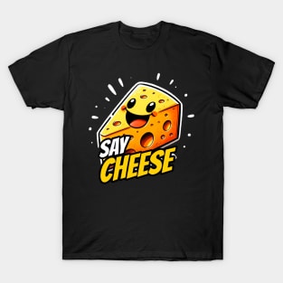 Say Cheese Happy Gouda Design T-Shirt